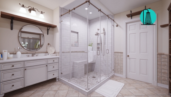 Glass Door Walk-In Shower: Clear Glass Doors