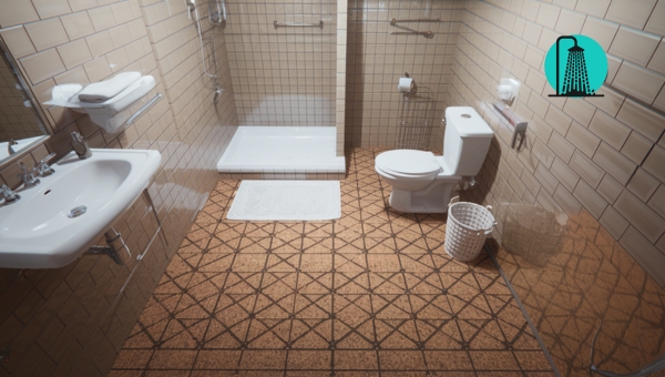 Non-Slip Bathroom Floor: Cork Flooring