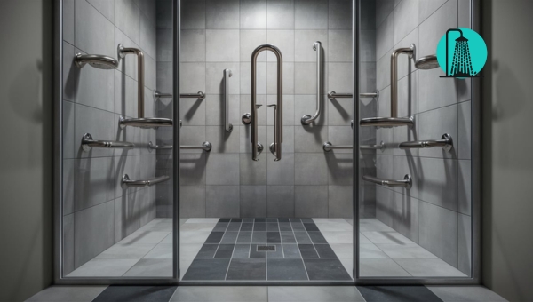 Shower Grab Bars Placement:: Importance of Grab Bars in Walk-In Showers