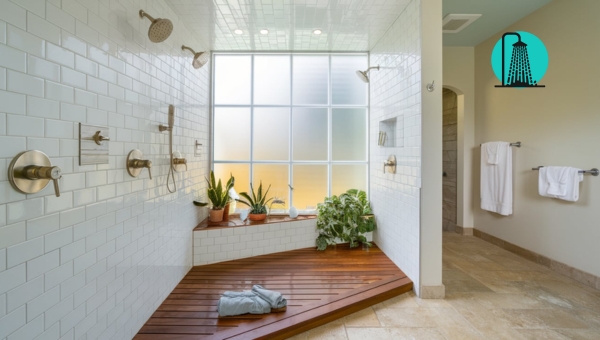 Walk-In Shower Ideas: Spacious Walk-In Shower Ideas