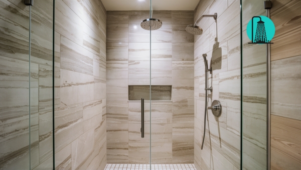 Small Bathroom Walk-In Shower Ideas: Tiled Walk-In Shower