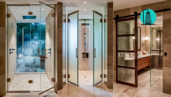 Glass Door Walk-In Shower: Various Types of Glass Door Walk-In Showers